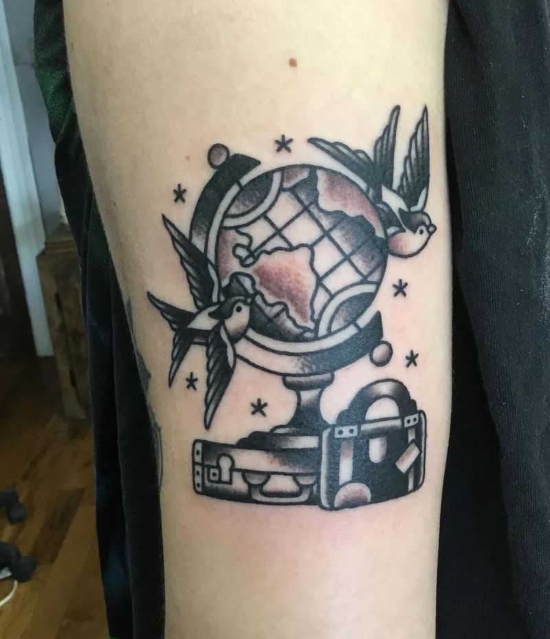 30 Unique Suitcase Tattoos You Must Love