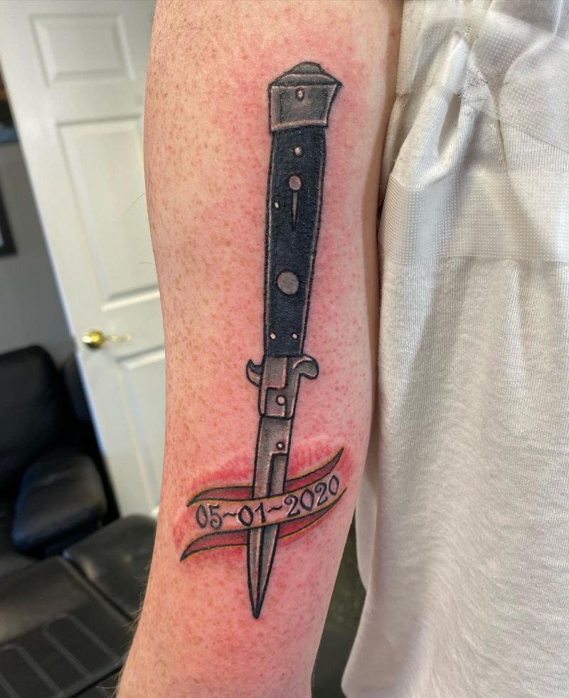 30 Unique Switchblade Tattoos You Can Copy