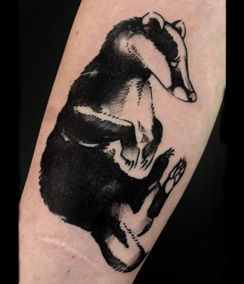 30 Unique Badger Tattoos You Must Try