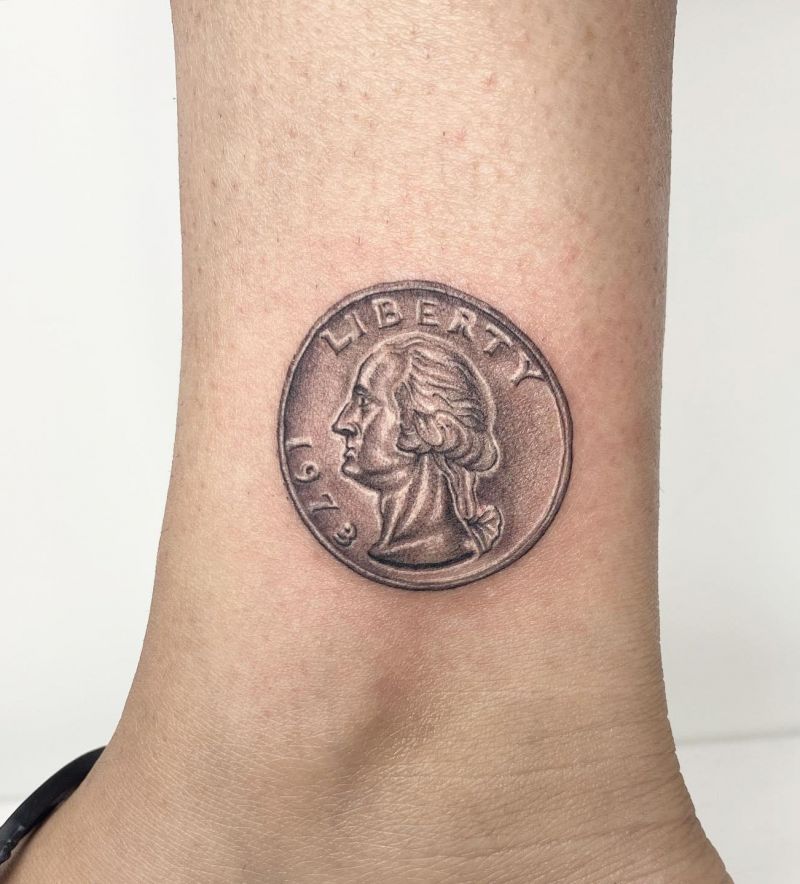 30 Unique Coin Tattoos You Must Love