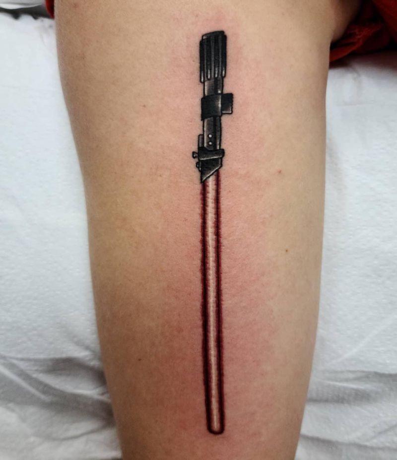 30 Cool Lightsaber Tattoos For Your Inspiration