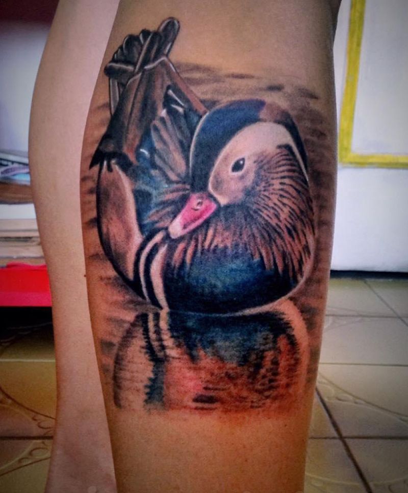 25 Pretty Mandarin Duck Tattoos You Must Love