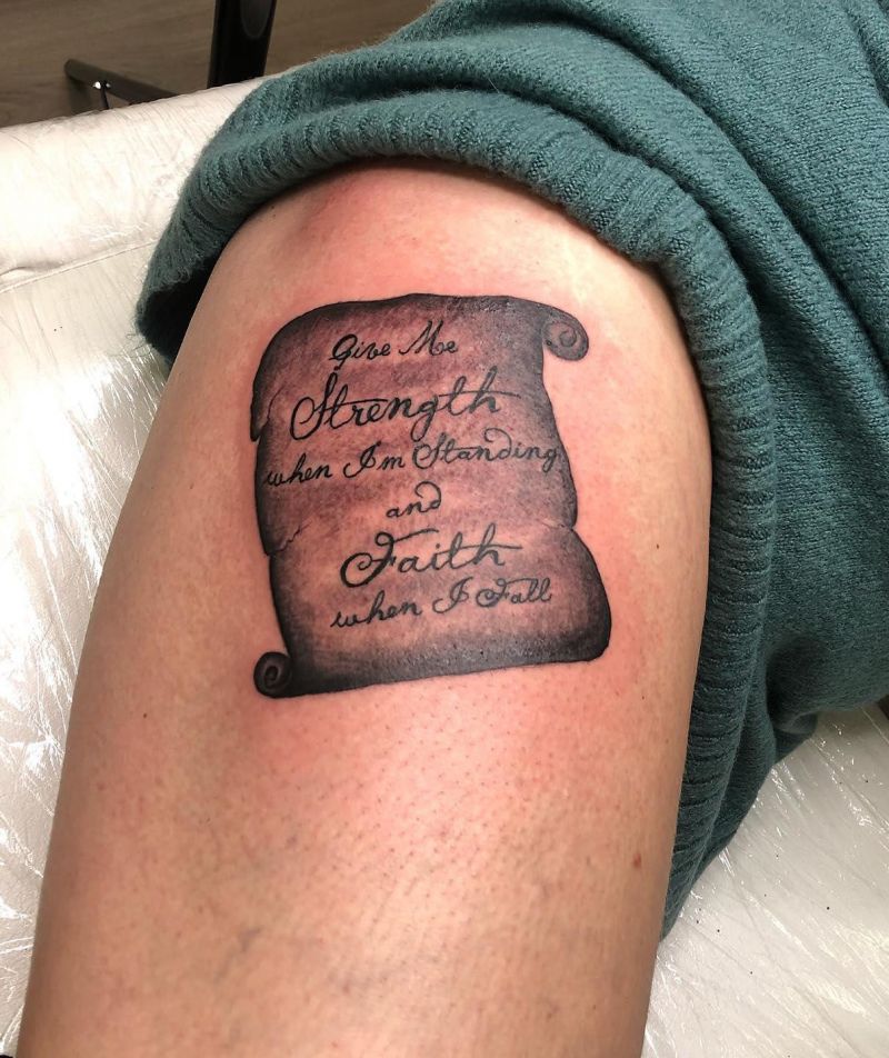 30 Great Parchment Tattoos You Will Love