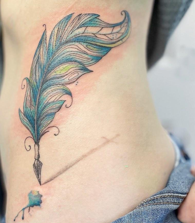 30 Pretty Quill Tattoos You Will Love