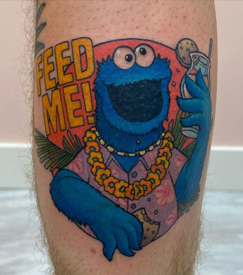 30 Cute Sesame Street Tattoos You Must Love