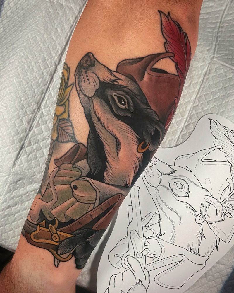 30 Unique Badger Tattoos You Must Try