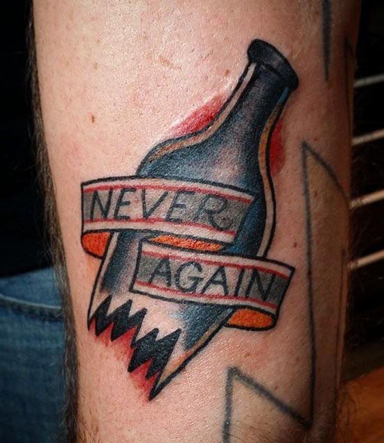 30 Unique Broken Bottle Tattoos to Give You Inspiration