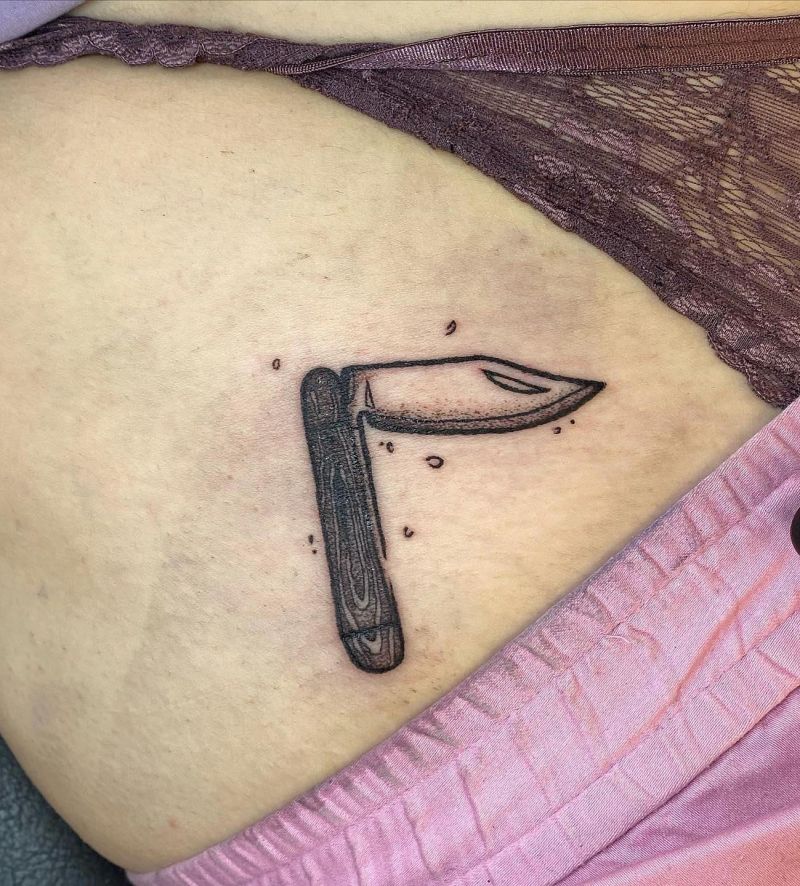 30 Unique Switchblade Tattoos You Can Copy