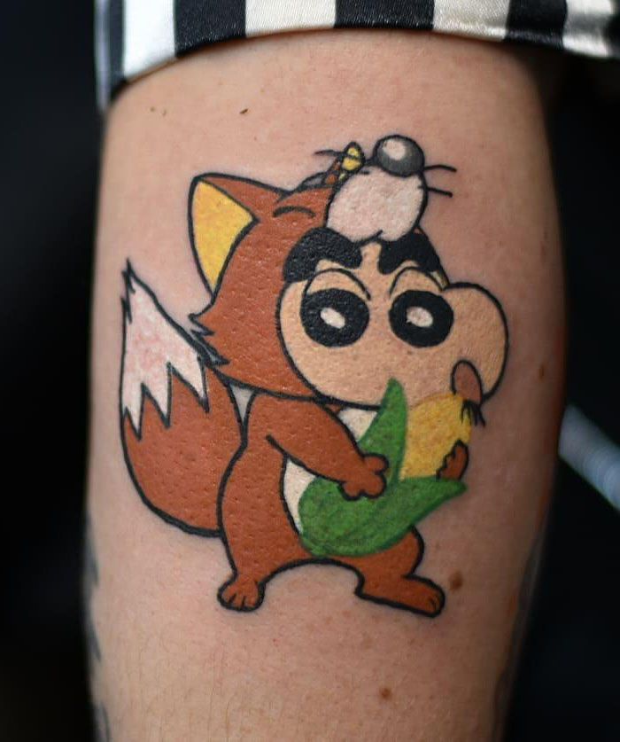 30 Cute Crayon Shin-chan Tattoos Make You Happy Forever