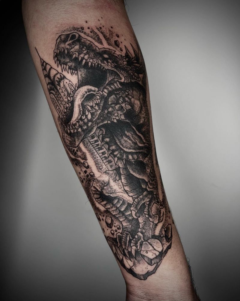 30 Unique Godzilla Tattoos Make You Attractive