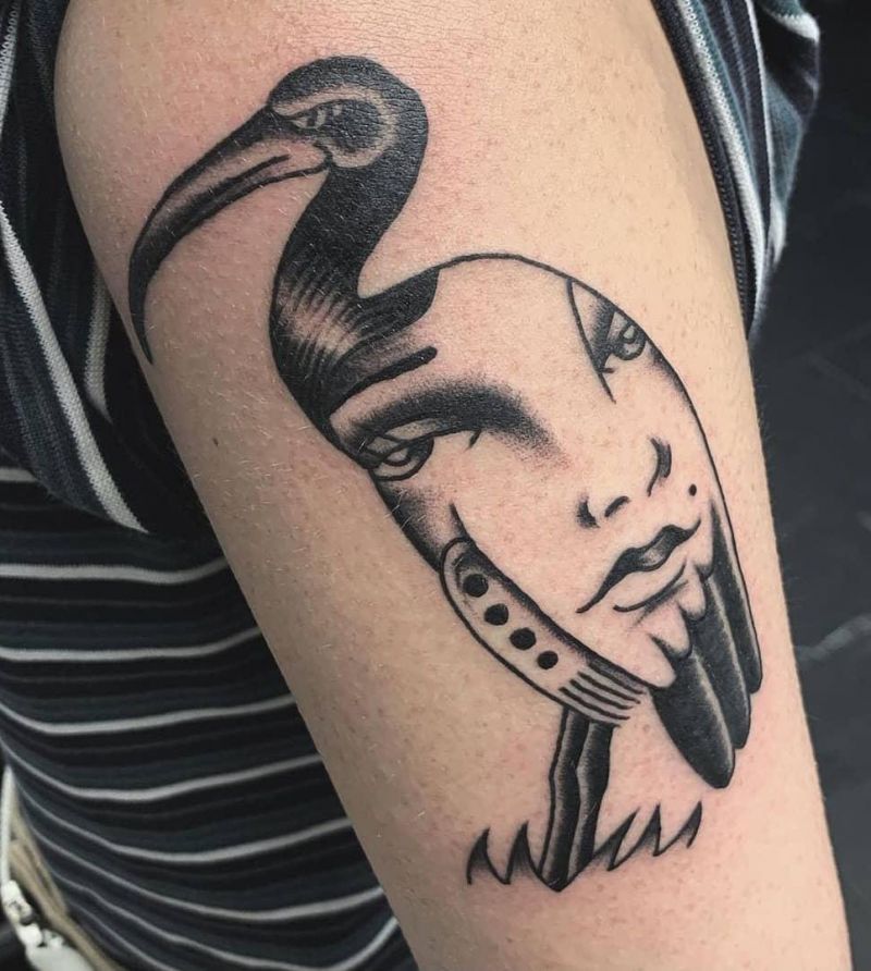 30 Unique Ibis Tattoos For Your Inspiration