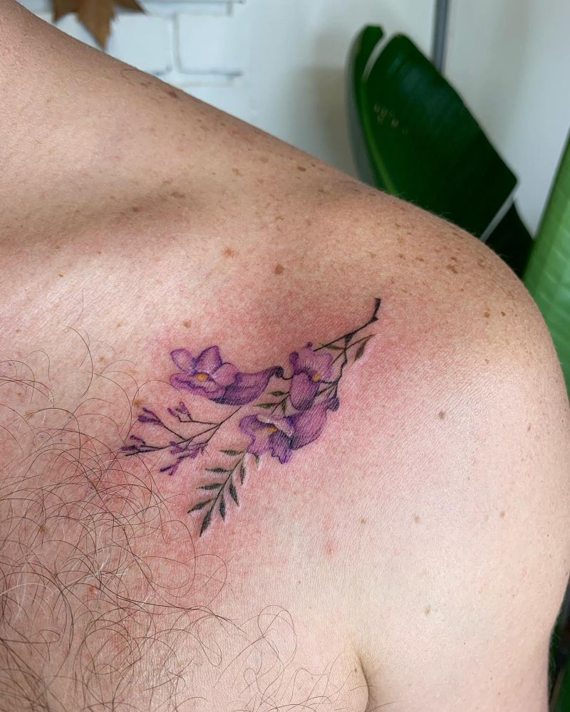 30 Pretty Jacaranda Tattoos You Can Copy