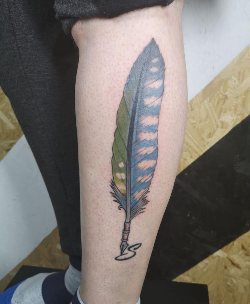 30 Pretty Quill Tattoos You Will Love