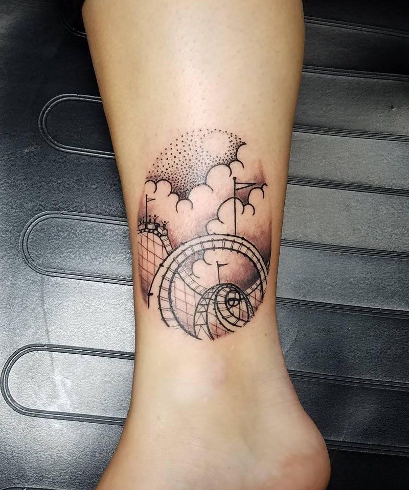 30 Cool Roller Coaster Tattoos You Need to See