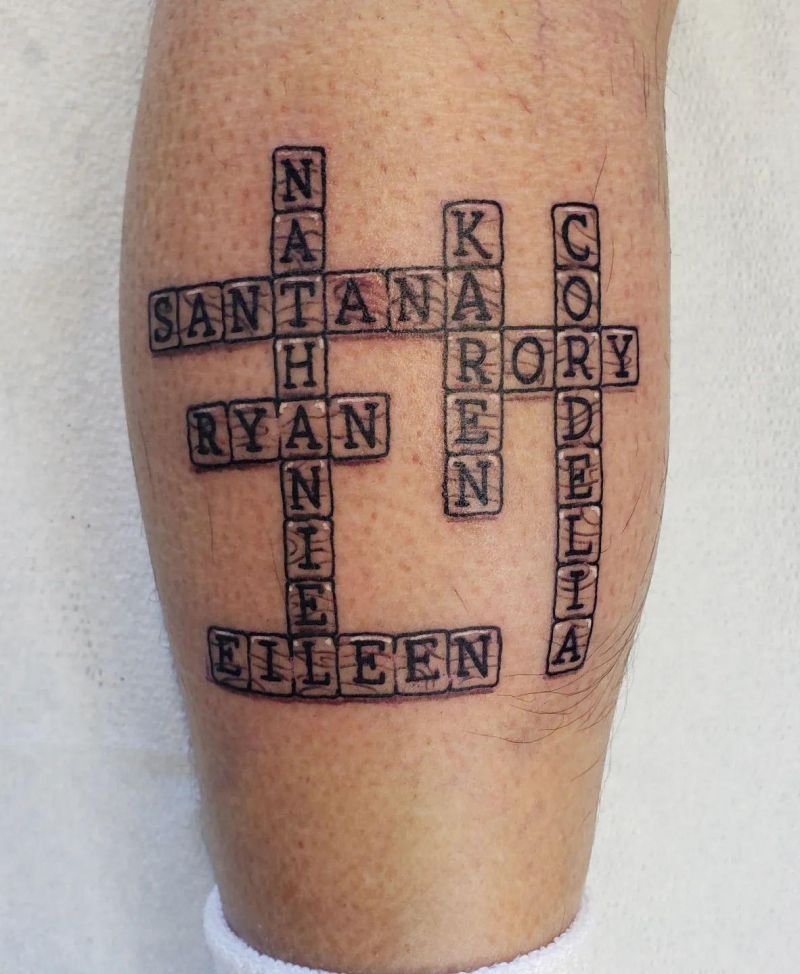 30 Unique Scrabble Tattoos For Your Inspiration