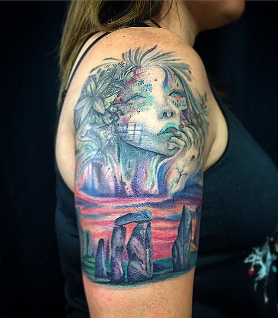 30 Unique Stonehenge Tattoos For Your Inspiration