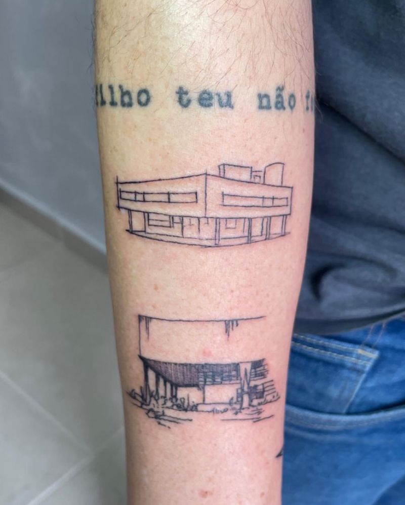 30 Unique Architecture Tattoos to Inspire You