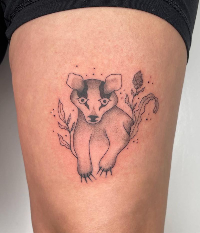 30 Unique Badger Tattoos You Must Try