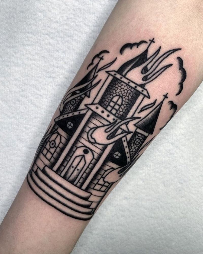 30 Unique Church Tattoos You Can Copy