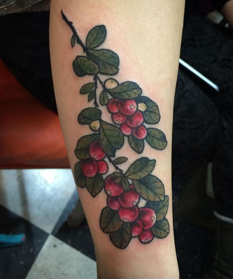 30 Pretty Cranberry Tattoos You Should Try