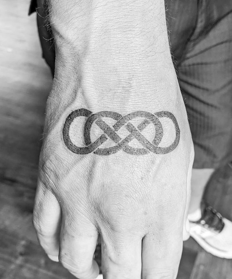 30 Elegant Double Infinity Tattoos You Must Love