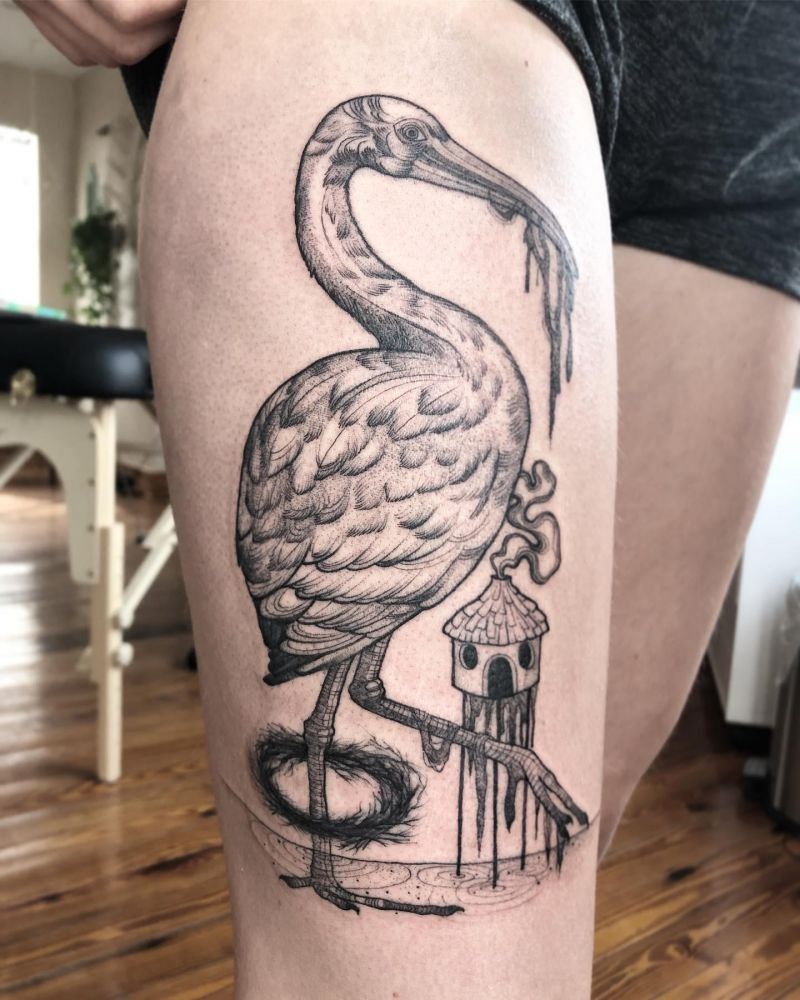 30 Unique Ibis Tattoos For Your Inspiration