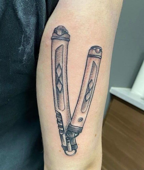 30 Cool Lightsaber Tattoos For Your Inspiration