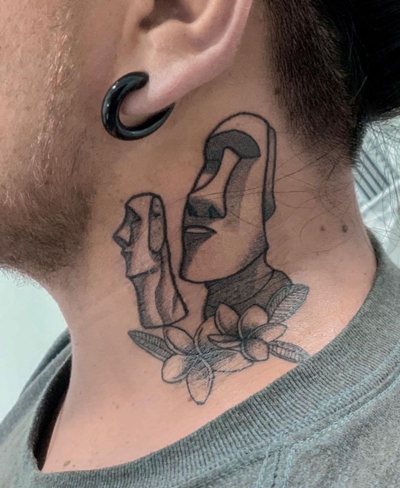 30 Unique Moai Tattoos You Can Copy