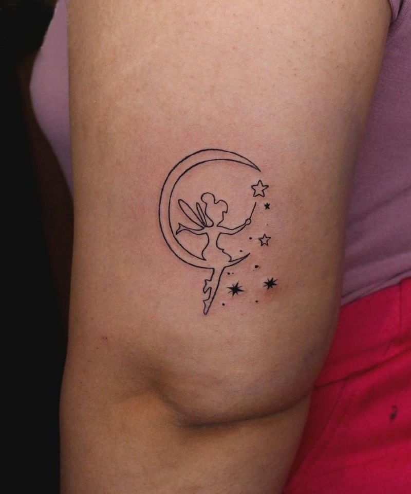 30 Pretty Moon Fairy Tattoos You Can Copy