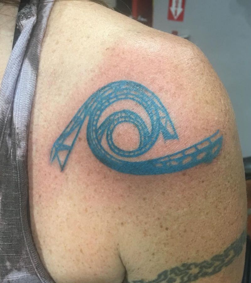 30 Cool Roller Coaster Tattoos You Need to See