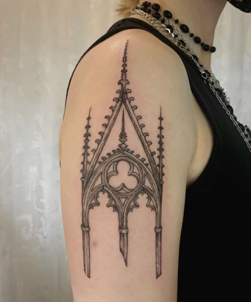 30 Unique Architecture Tattoos to Inspire You