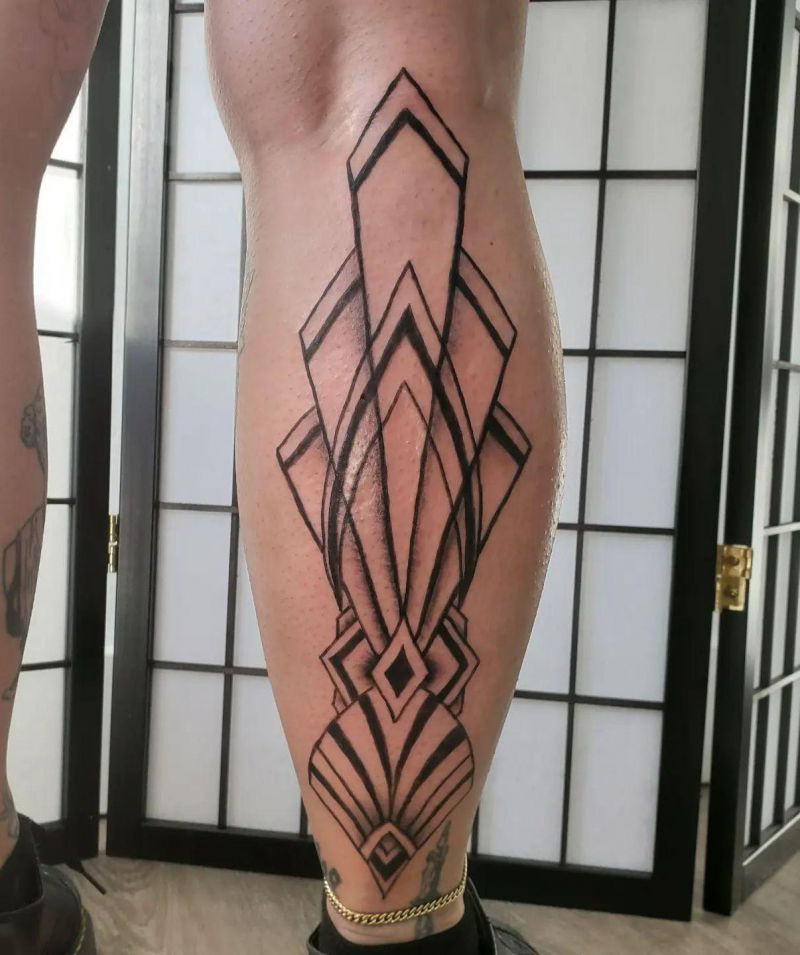 30 Elegant Art Deco Tattoos You Can Copy