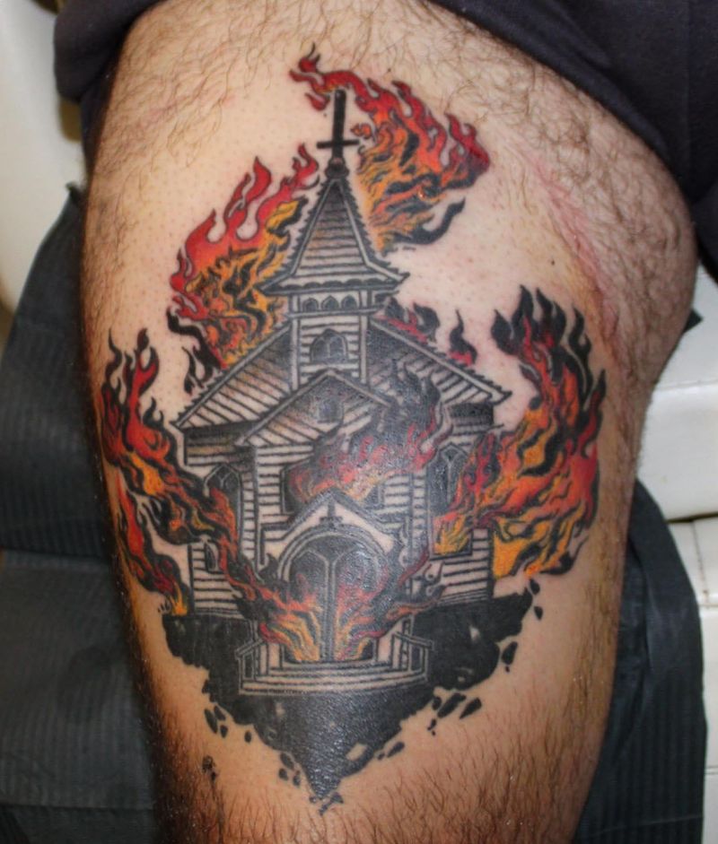 30 Unique Church Tattoos You Can Copy
