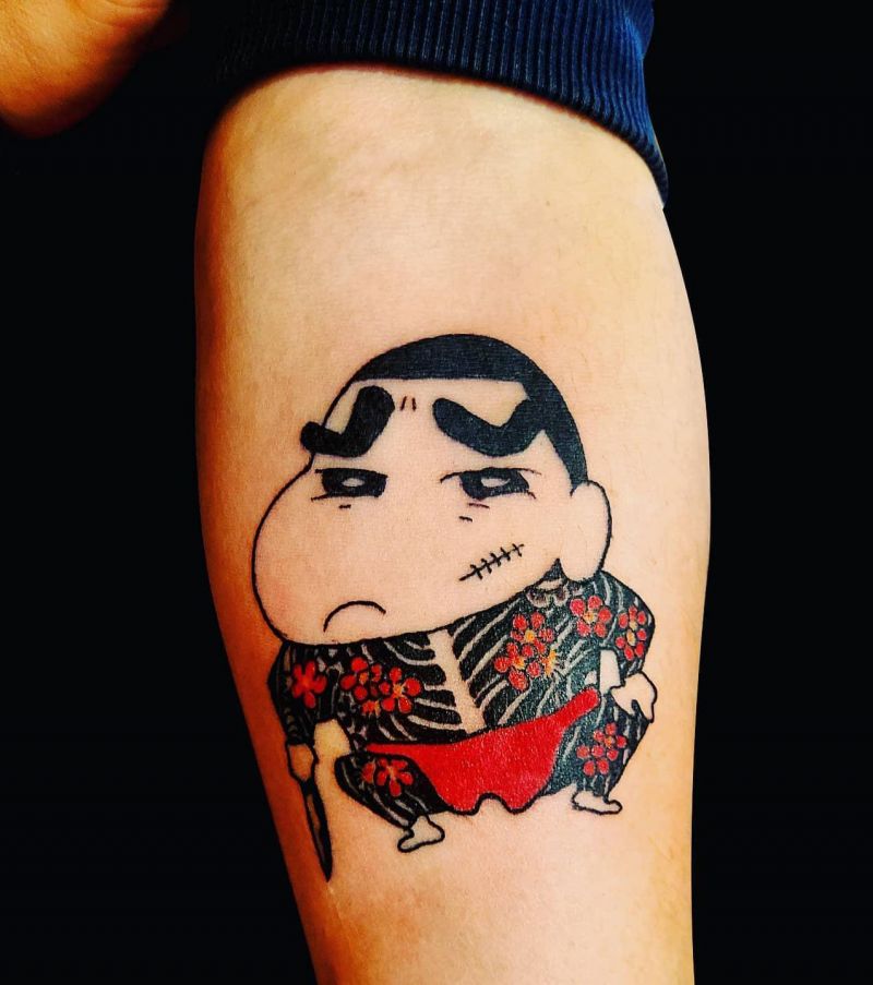 30 Cute Crayon Shin-chan Tattoos Make You Happy Forever