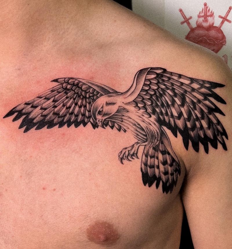 30 Amazing Hawk Tattoos Make You Attractive