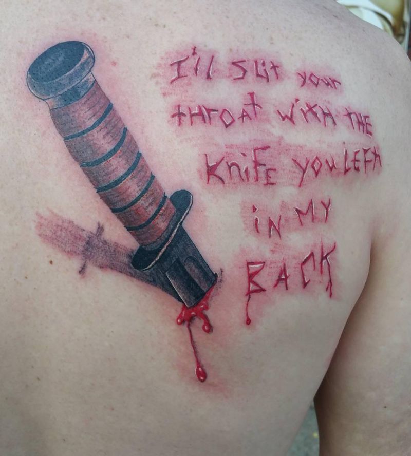 30 Unique Ka-bar Tattoos You Must Love