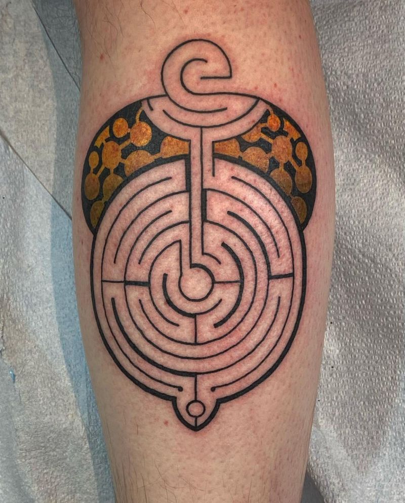 30 Unique Maze Tattoos You Must Love