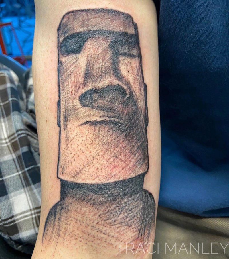 30 Unique Moai Tattoos You Can Copy