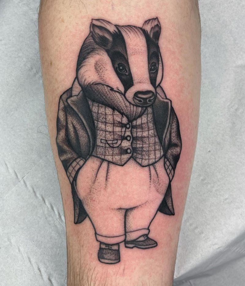 30 Unique Badger Tattoos You Must Try