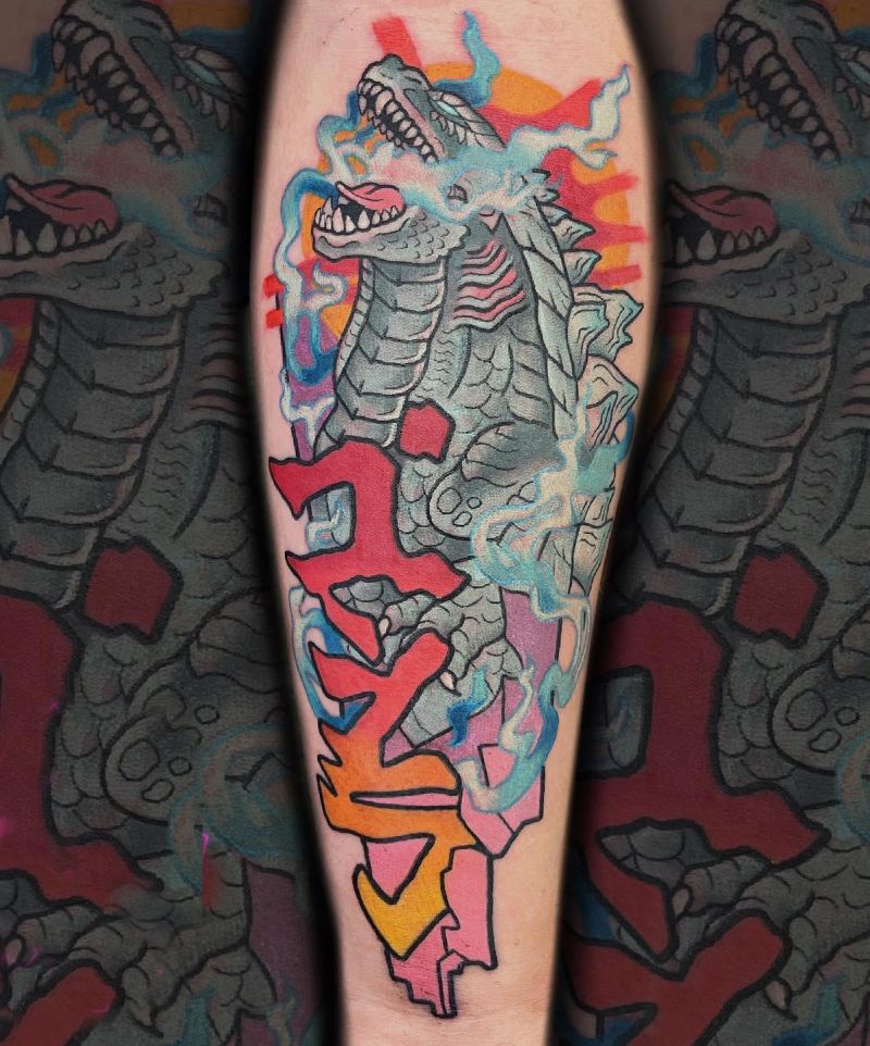 30 Unique Godzilla Tattoos Make You Attractive