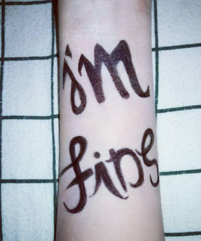 30 Unique Im Fine Save Me Tattoos For Your Inspiration