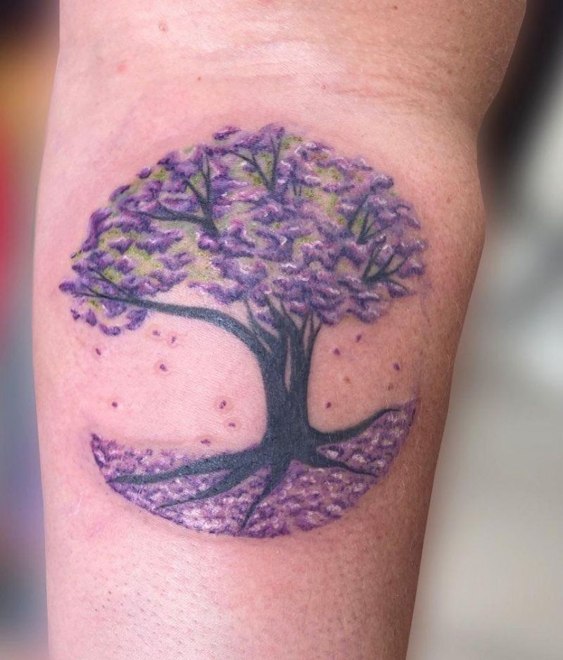 30 Pretty Jacaranda Tattoos You Can Copy