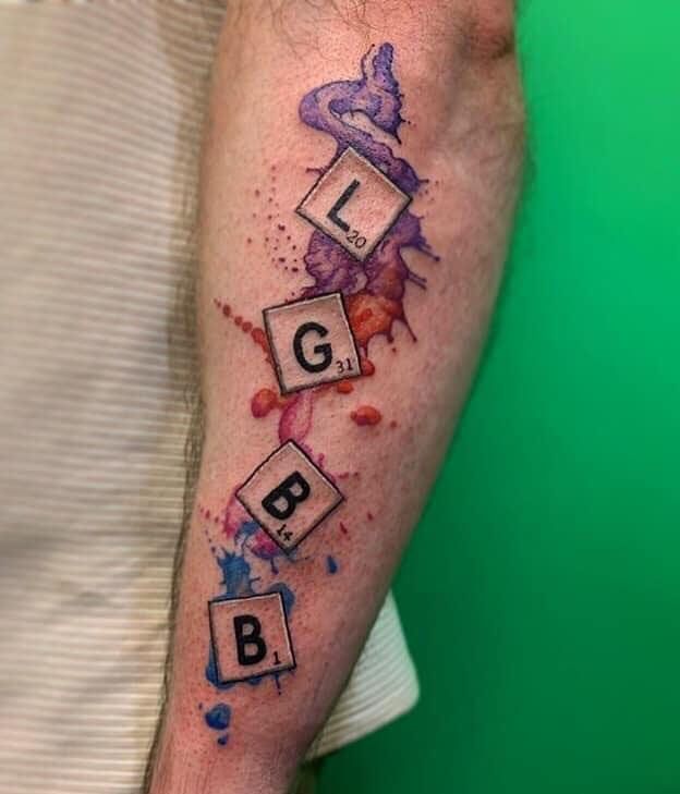 30 Unique Scrabble Tattoos For Your Inspiration