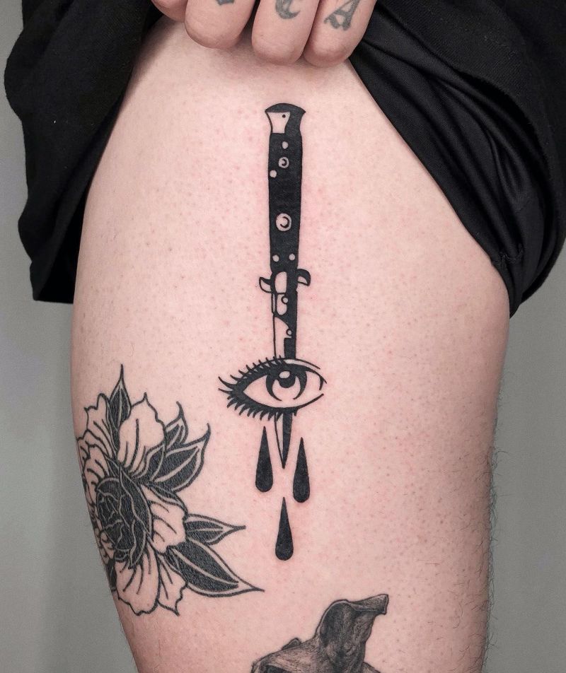 30 Unique Switchblade Tattoos You Can Copy