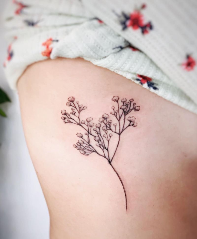 30 Pretty baby's breath Tattoos Tattoos You Will Love