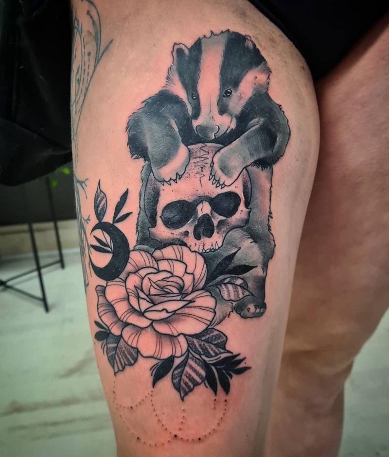 30 Unique Badger Tattoos You Must Try