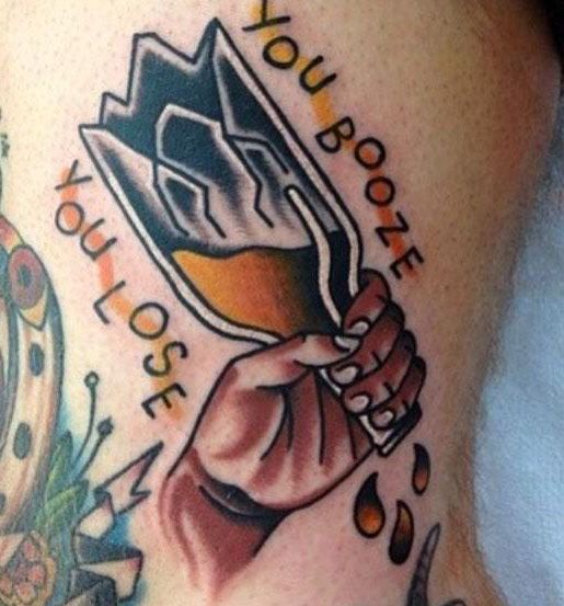 30 Unique Broken Bottle Tattoos to Give You Inspiration