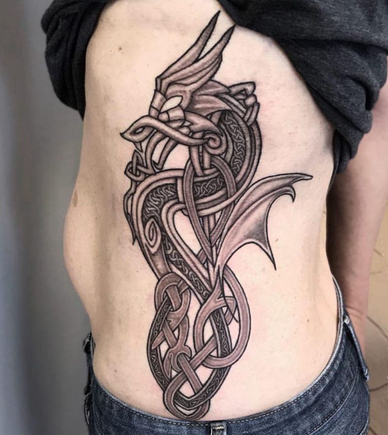 30 Unique Celtic Dragon Tattoos For Your Inspiration