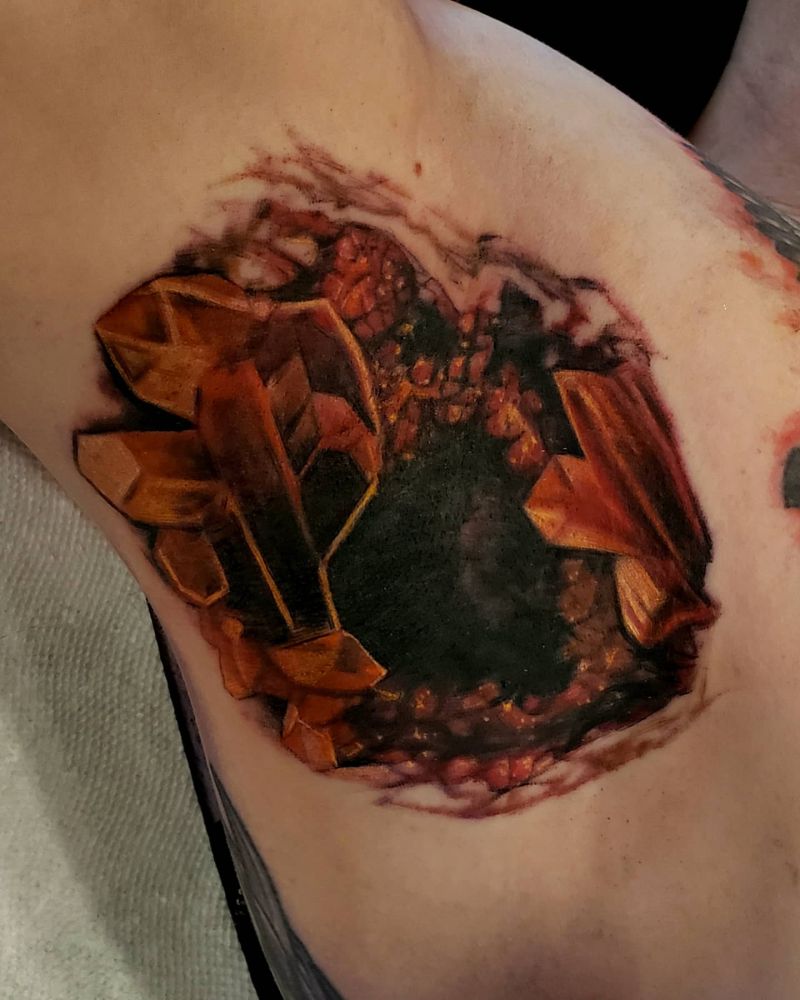 30 Cool Geode Tattoos You Should Copy