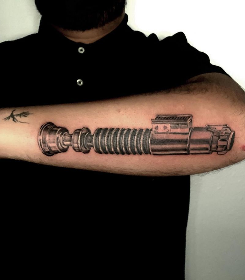 30 Cool Lightsaber Tattoos For Your Inspiration